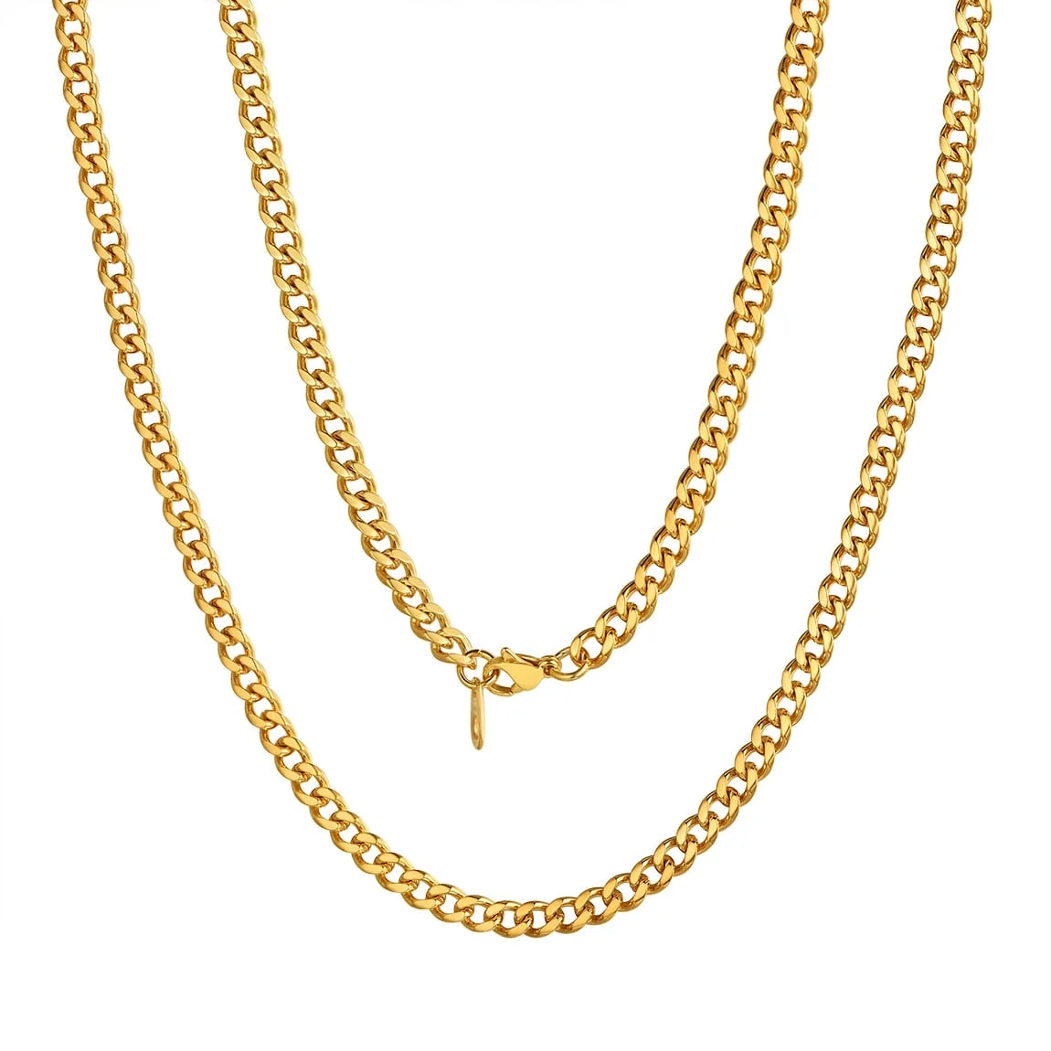 Mens Gold Chains 20Inch 18K Gold Filled Male Jewelry Mens Gift