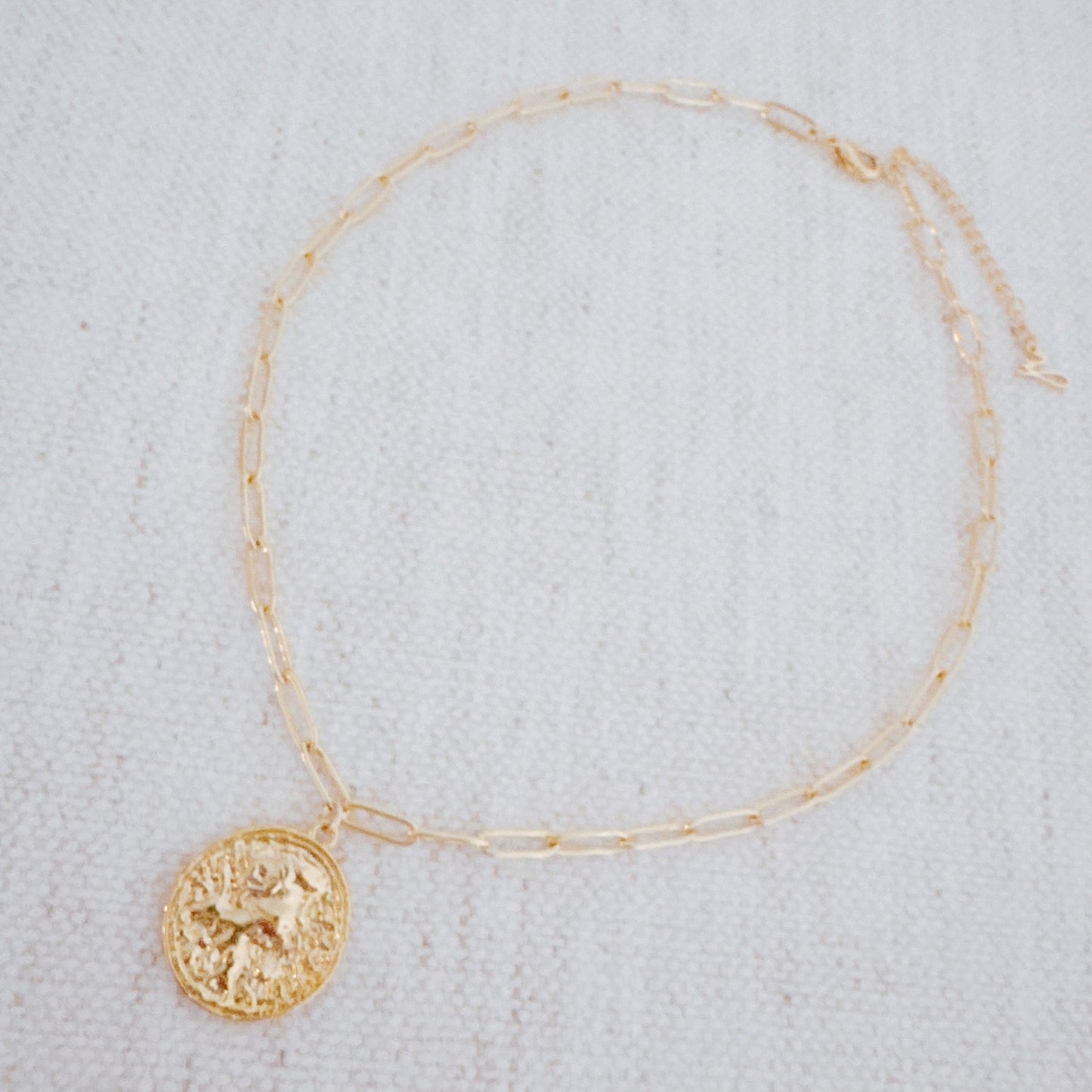 Old World Coin Link Chain Necklace