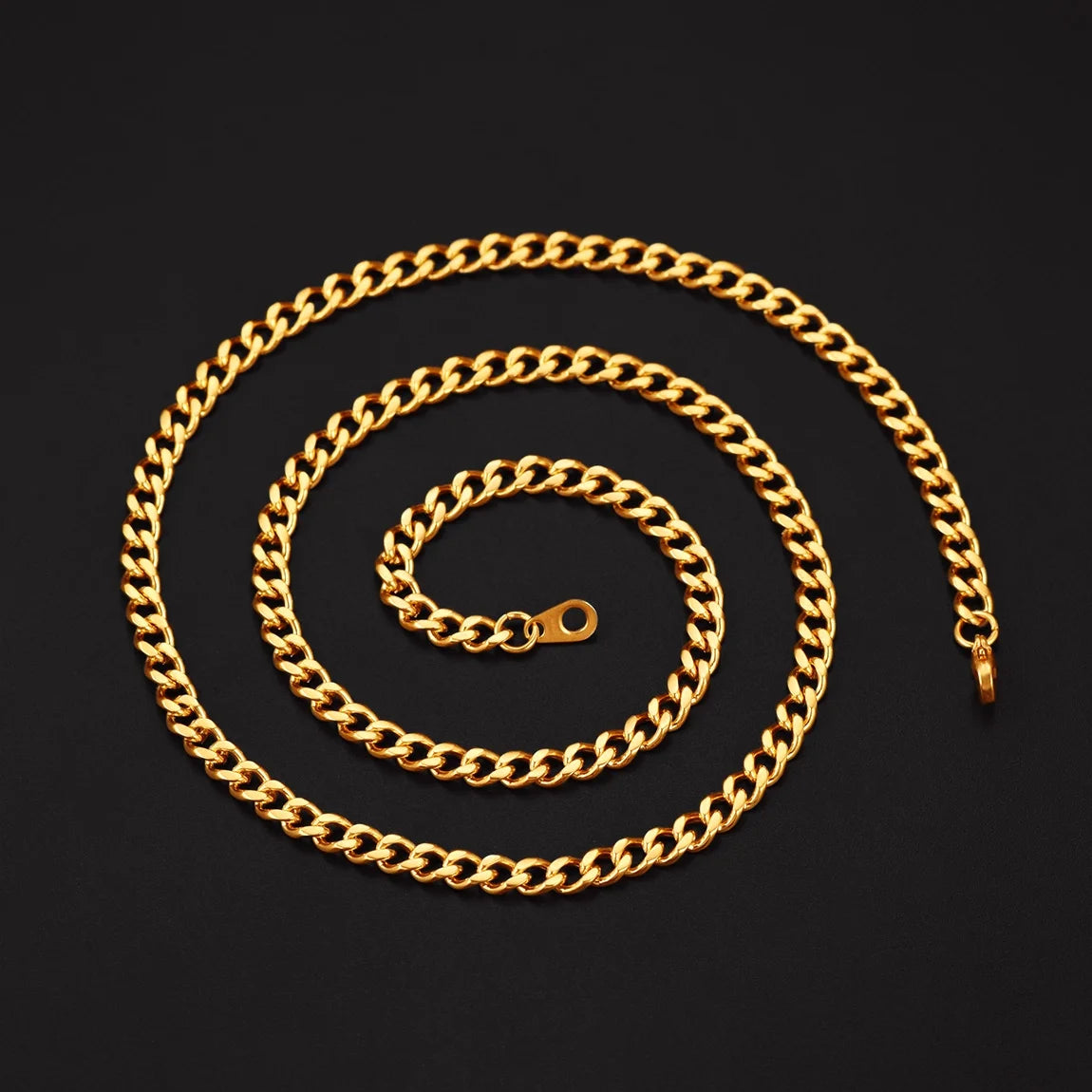 Mens Gold Chains 20Inch 18K Gold Filled Male Jewelry Mens Gift