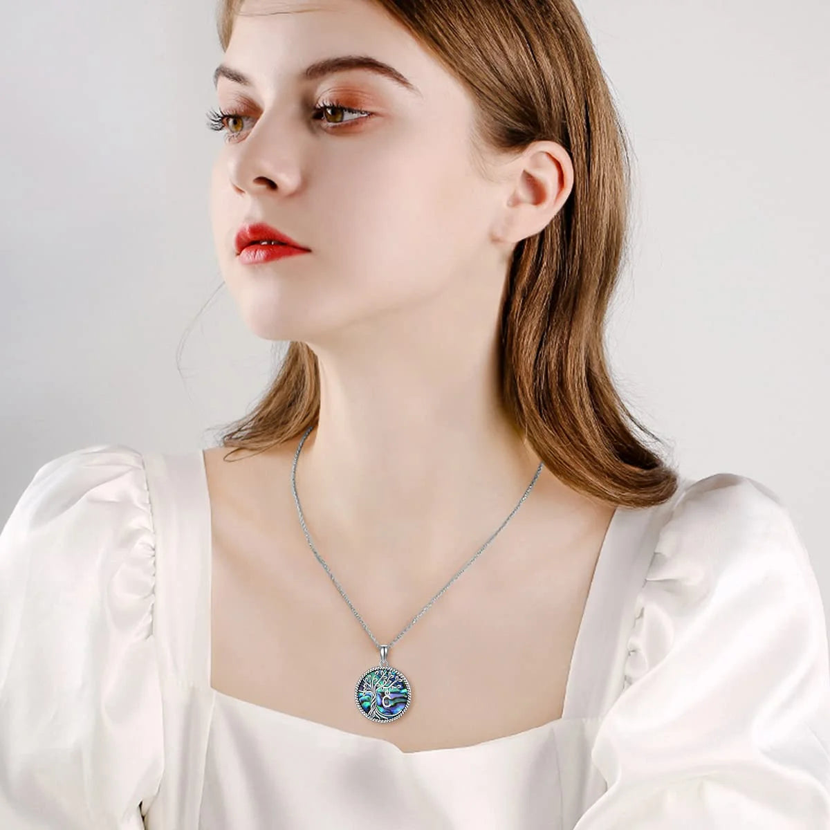 Mother'S Day Gifts for Women S925 Sterling Silver with C Initial Letter Tree of Life Necklace Family Tree Pendant Abalone Shell Jewelry Mothers Day Gifts for Mom