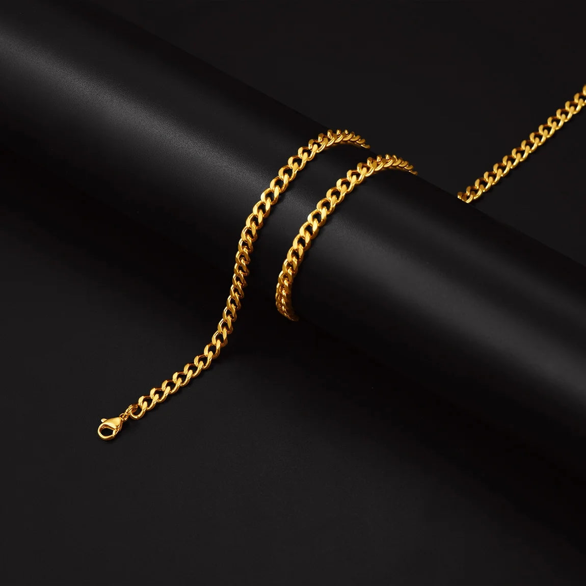 Mens Gold Chains 20Inch 18K Gold Filled Male Jewelry Mens Gift
